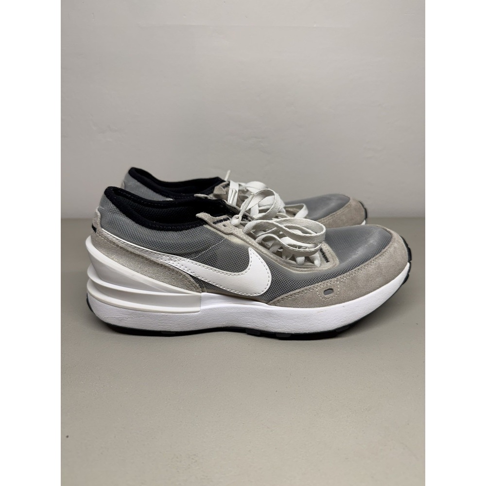 Nike Waffle One Boys Size 5Y Gray Athletic Running Shoes Sneakers DC0481-100